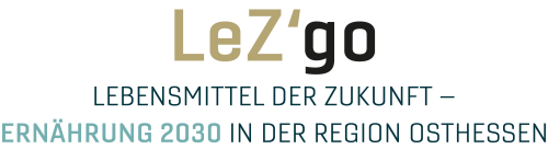 Logo LeZ'go - Lebensmittel der Zukunft - Ernährung 2030 in der Region Osthessen